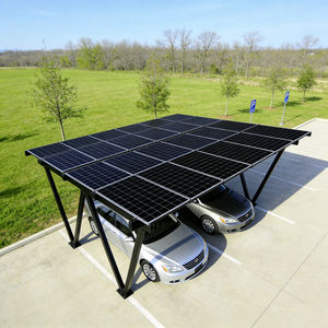 簡単設置地上設置10kw防水ソーラーパネルカーポートシステムアルミ製PV駐車場構造ソーラーモダンソーラーカーパーキング - Product Image 5