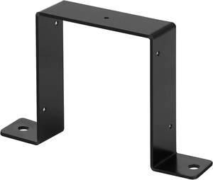 Collier de serrage <span class=keywords><strong>pour</strong></span> tube carré 4x4, noir, <span class=keywords><strong>pour</strong></span> <span class=keywords><strong>poteau</strong></span> de clôture, fixation de garde-corps de balcon et d'escalier - Product Image 5