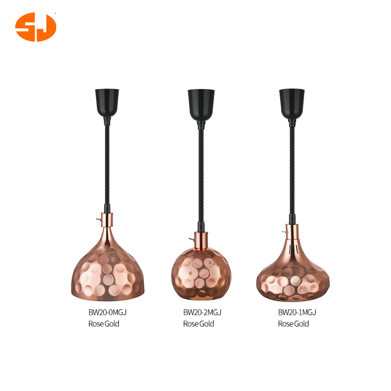 250W 220V 120V Rose Gold Ceiling Telescopic Insulation Hammer Point Model Food Heating Lamp