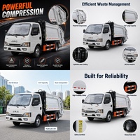 Camion compacteur à ordures JAC 4x2 diesel manuel 5-6 m³ 2-3 tonnes de charge utile Euro 6 pour la collecte des déchets sanitaires