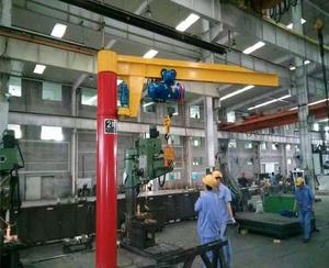 Grue à flèche compacte neuve montée sur colonne pour ateliers, fiable pour l'entretien avec composants essentiels : moteur, roulement, engrenage - Product Image 2