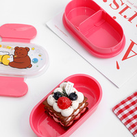 Boîte à lunch micro-ondable 500 ml en paille de blé, vaisselle, conteneur de stockage alimentaire, boîte bento portable pour enfants, école, bureau