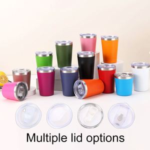 Gobelet isotherme en acier inoxydable avec logo personnalisé, 8 oz et 12 oz, vente en gros, pour café, lait, enfants, avec couvercle - Product Image 4