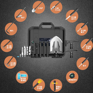 Juego de palas multifunción Tx3 de 33x28x12.8cm con mango en forma de D para supervivencia al aire libre y uso en vehículos - Product Image 1