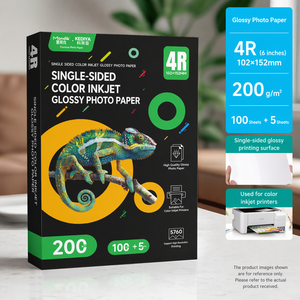 Papier photo brillant haute qualité 4R 200 g/m², 105 feuilles par paquet, simple face, pour impression jet d'encre couleur - Product Image 1
