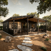 Casa Contenedor Modular Prefabricada de Lujo Personalizada de 20 y 40 pies, Expandible, para Hotel