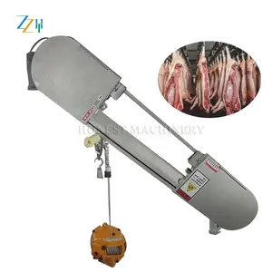 Máquina de corte de cabra de alta eficiência/máquina automática de corte de carne de cabra/serra de corte meio porco