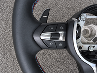 Volant en cuir pour BMW E70 E71 M3 M5 F20 F22 F23 F30 F33 F34 E46 E60 E36 E39 E30 E87 E83 E90 E91 E92 E84 X1 E84 X5 X6