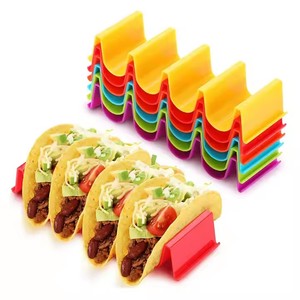 Estante de rollo mexicano para comida Soporte de bandeja en forma de onda creativa para Tacos Panqueques Tortillas para cafés y restaurantes - Product Image 1