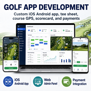 Desarrollo de Aplicaciones de Golf Personalizadas para IOS y Android con Reserva de Horarios de Golf, GPS del Campo, Tarjeta de Puntuación y Membresía LionCreate - Product Image 2