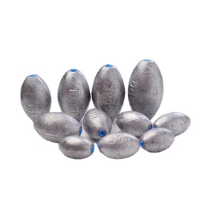 Vente en gros d'appâts artificiels personnalisés en plomb en forme d'olive pour la pêche, accessoires pour poids d'oeufs en plomb - Product Image 3