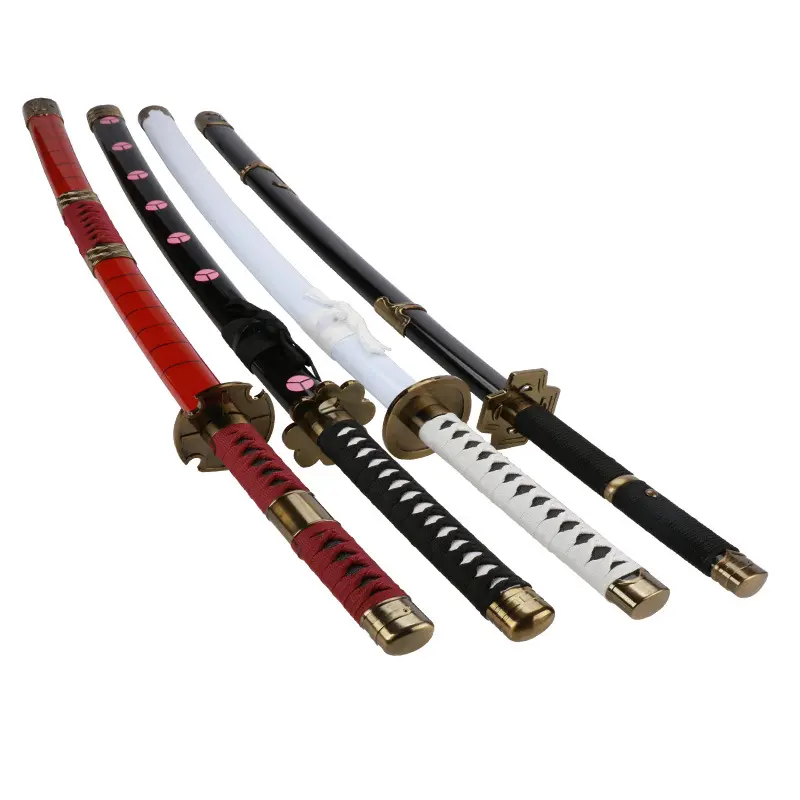 Nouveau style personnalisé de bambou Abs Kanata une pièce Roronoa Zoro japon plastique Katana Anime Cosplay épée Vente en gros