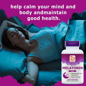 Comprimés de mélatonine en gros d'usine avec calcium pour aider à calmer l'esprit et le corps et à maintenir une bonne santé – Complément alimentaire - Product Image 2