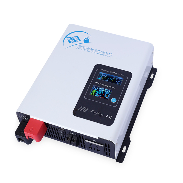 Wholesale Price MPPT Pure Sine Wave Power Inverter 2300W 60A 12V 24V 48V DC to AC Single-Phase Hybrid Inverter with Controller