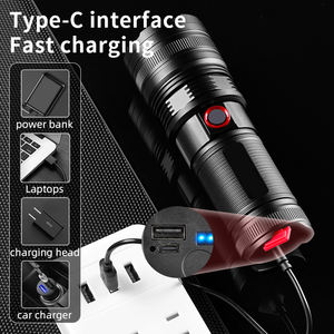 सामरिक फ्लैशलाइट 2000 लुमेन हाई पावर वॉटर प्रूफ का नेतृत्व फ्लैशलाइट सुपर ब्राइट - Product Image 4