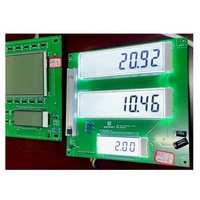 Panneau de commande de distributeur de carburant, affichage liquide à 4 chiffres et 7 segments, écran LCD en verre, modules d'affichage LCD à 12 chiffres pour stations-service