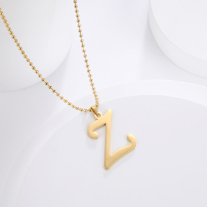 Collier de bijoux <span class=keywords><strong>en</strong></span> acier inoxydable avec <span class=keywords><strong>lettre</strong></span> A/B/C/D/E/F/G/I/J/N/<span class=keywords><strong>O</strong></span> pendentif Initial - Product Image 4