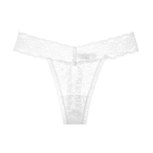 Tanga Sexy para Mujer, Tanga de Encaje Estampado para Novia o Dama de Honor, Ropa Interior de Nailon Semitransparente de Cintura Baja, Regalos de Boda - Product Image 6