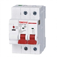 Disjoncteur miniature TONGYAO GDB7N-100E 2P 63A, module de commande automatique et manuelle, MCB 230V 50Hz 6000A, rail DIN, ignifuge PA66