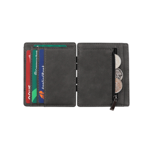 Ví Ma Thuật Trifold Thiết Kế Kẹp Tiền Ma Thuật Ví Nam Mỏng Có Khóa Kéo Ví Ma Thuật Đựng Thẻ - Product Image 3