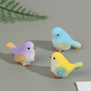 8 pezzi piccola statua Figurine ornamento miniature giocattolo per bambini decorazione regalo simpatico cartone animato colorato volare uccello <span class=keywords><strong>passero</strong></span> - Product Image 5