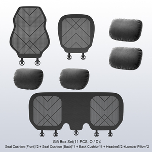 Decoración Interior de Lujo para Auto <span class=keywords><strong>Maybach</strong></span>, Juego Completo de Fundas de Asiento de Gamuza y Fibras de Algodón DuPont, Múltiples Opciones para Civic y Golf - Product Image 5