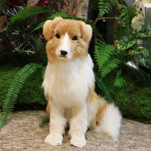 Estatua de cachorro de piel realista rústica hecha a mano, resina sólida, <span class=keywords><strong>pastor</strong></span> alemán realista, <span class=keywords><strong>Border</strong></span> <span class=keywords><strong>Collie</strong></span>, Animal, accesorios de película para el hogar - Product Image 5