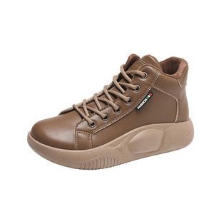 Nouvelles chaussures d'été montantes décontractées rétro pour femmes, à lacets et bout fermé, blanches, polyvalentes et tendance - Product Image 5