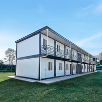 Maison préfabriquée modulaire en acier à structure conteneur, design extensible, installation rapide, idéale pour usage bureautique, directement de l'usine