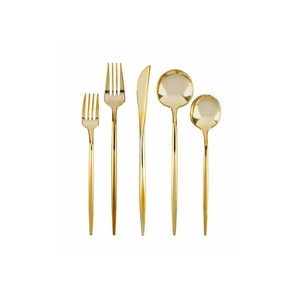 Ensemble de couverts en métal robuste de qualité supérieure, conception durable et solide, parfait pour la restauration en plein air et le restaurant - Product Image 5
