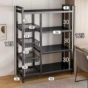 Estante multicapa para frutas y verduras, estante de almacenamiento de cocina para una conveniente organización de vajilla - Product Image 4