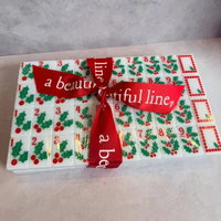 Mintgrünes Weihnachts-Mahjong-Set mit 166 Spielsteinen aus Melamin, Matcha-Grün Nussknacker-Design, Luxuriöses Feiertagsgeschenkset