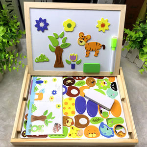 Rompecabezas magnético de doble cara Montessori de madera para bebés, juego de rompecabezas educativo, juguetes, <span class=keywords><strong>dibujo</strong></span> magnético, tablero ocupado, juguete para regalo - Product Image 3