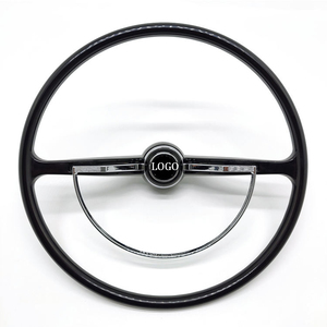 <span class=keywords><strong>Volant</strong></span> de voiture classique vintage chromé personnalisé de 15 pouces à <span class=keywords><strong>2</strong></span> branches pour Volkswagen Beetle 1962-1971, VW Bug 62-71, Karmann Ghia, Type 3 - Product Image 1