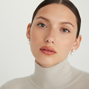 ต่างหูมุกทรงหยดน้ำดีไซน์หรูหรา - Product Image 1