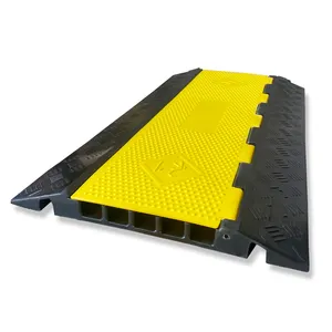 Warehouse Cable Protector Wire Cover Ramp Pvc Tpe Rubber Floor Cable Cover Protector