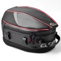 Bolsa de sillín de viaje impermeable con forro duro para Kawasaki KLR650 KLR 650 1987-2022 bolsa de lona trasera equipaje de motocicleta y alforjas