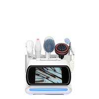 Analyseur de cheveux et de peau multifonctionnel professionnel 5 en 1, machine d'analyse du cuir chevelu, massage pour le soin du cuir chevelu et la croissance des cheveux