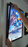 Grand cadre d'affiche LED magnétique rétroéclairé 27x40 pour affiches de cinéma et home cinéma