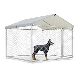 Wholesale Of New Products Size 78"L x 78"W x 67"H Large Commercial Outdoor Dog Fence For Large Breed Dogs