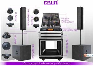 Calm <span class=keywords><strong>PRO</strong></span> <span class=keywords><strong>AUDIO</strong></span> 18 ''PA ลำโพงซับวูฟเฟอร์ระบบเสียงระดับมืออาชีพ8นิ้วแถวแถวคอลัมน์ลำโพงช่วงเต็มสำหรับ MF4844เหตุการณ์ + MF18S - Product Image 5