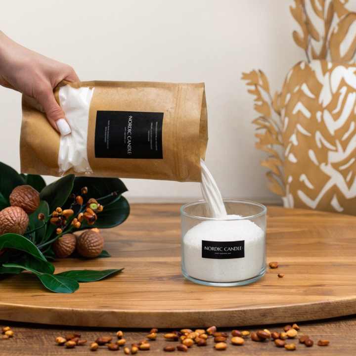 Low Price Sand Candle Wax Plant Based Palm Pearl Sand Wax Candles for Wedding Decoration