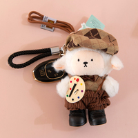 Pendentifs les plus vendus, petit mouton en peluche, boîte cadeau en peluche, jouets en peluche, poupées, cadeaux, sacs à poupées et pendentifs