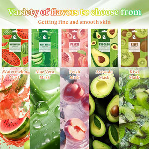 มาส์กหน้าผลไม้ธรรมชาติ บลูเบอร์รี่ ลาเวนเดอร์ ว่านหางจระเข้ กุหลาบ ชาเขียว บำรุงผิวหน้า ช่วยให้ความชุ่มชื้น - Product Image 3