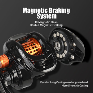 HISTAR OEM Butter fly BFS 7.1:1High Ratio 9 + 1BBs 192gLight Weight 5kgDrag Power Système de freinage magnétique Baitcasting Fishing Reel - Product Image 2