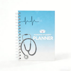 定制印刷护理学生计划本练习册日常学习成功记录本A5笔记本个性化每日每月目标日记本 - Product Image 1