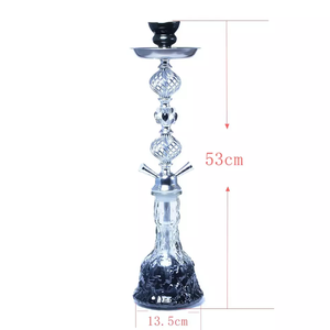 Nuevo Diseño 2026: Set de Narguile Árabe Grande de Cristal para Fumar Shisha - Product Image 2