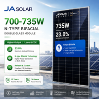 Panneaux solaires bifaciaux JA DeepBlue 4.0 Pro 730W 735W N-Type TOPCon pour projets solaires à grande échelle et commerciaux