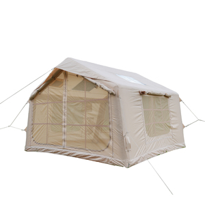 Tente de camping gonflable Hunter 8 m² pour 2-3 personnes, quatre saisons, imperméable, portable, type cabane, une chambre, un salon, pour l'hiver - Product Image 1