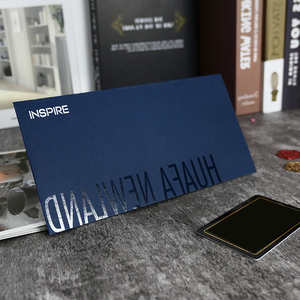 Nhà cung cấp bán buôn UV in ảnh bóng phong bì tay áo tùy chỉnh lá vàng biểu tượng quà tặng phong bì Thiệp mời Thẻ tập tin Túi - Product Image 2